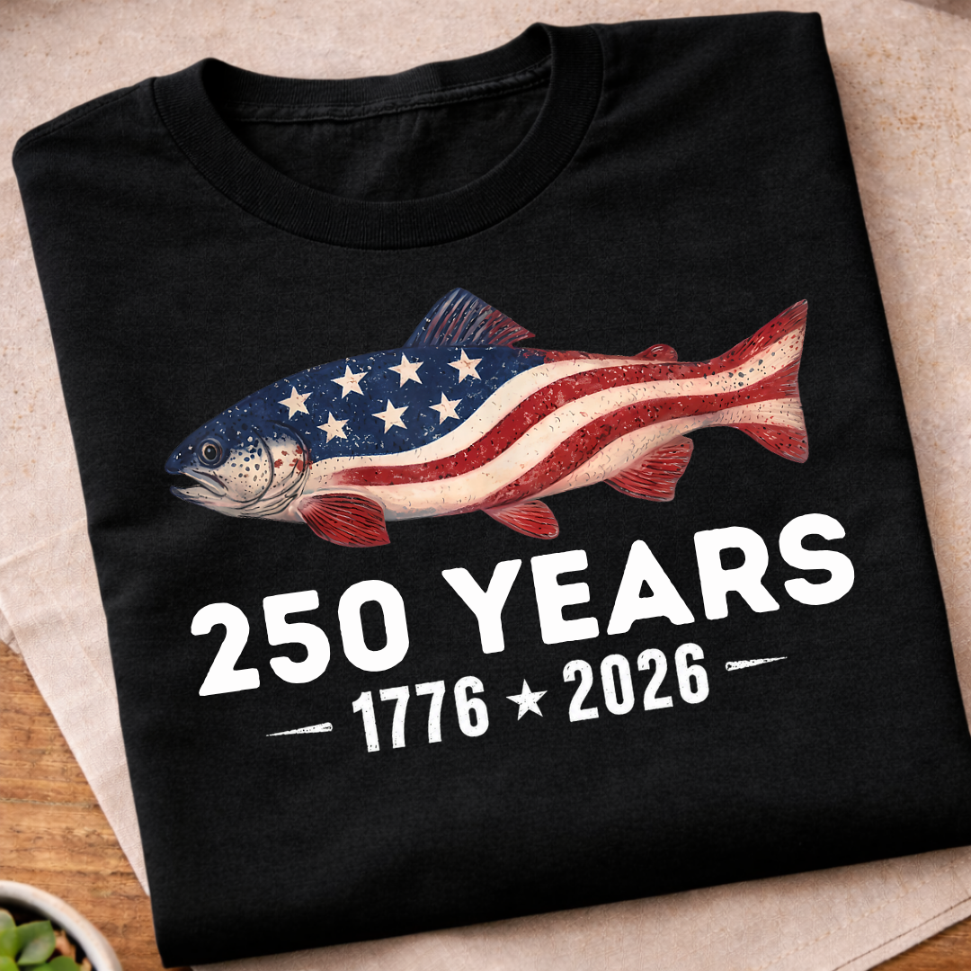 America's 250 Years USA Fish T-Shirt