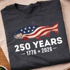 America's 250 Years USA Fish T-Shirt
