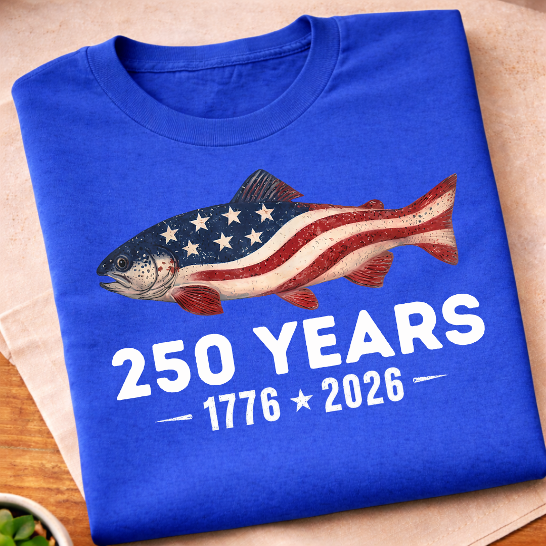 America's 250 Years USA Fish T-Shirt