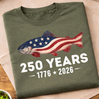 America's 250 Years USA Fish T-Shirt