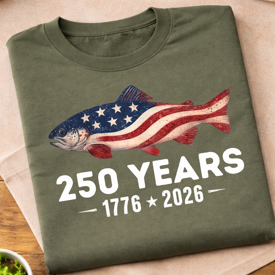 America's 250 Years USA Fish T-Shirt