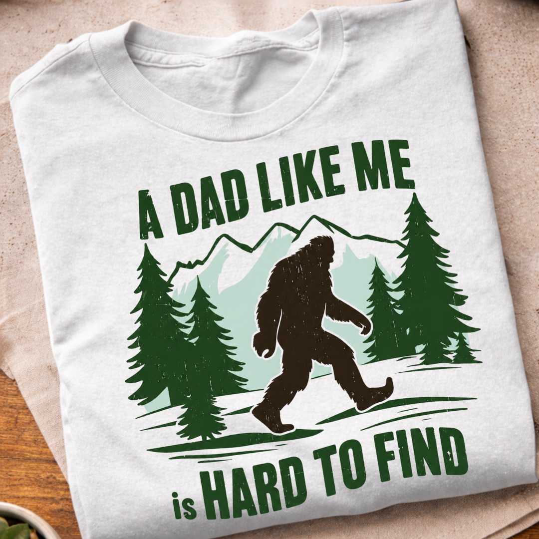 Retro Vintage Bigfoot Dad T-Shirt