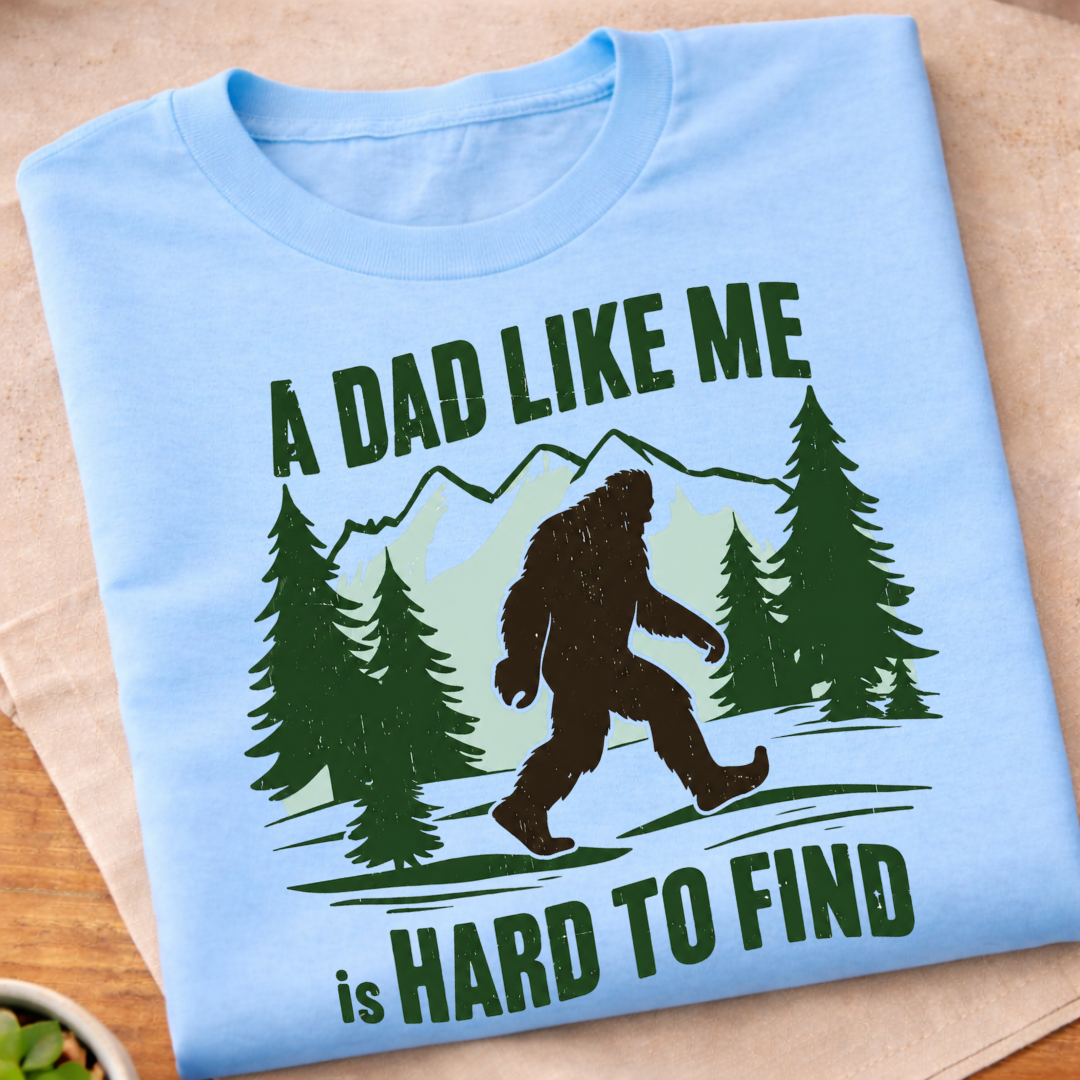Retro Vintage Bigfoot Dad T-Shirt