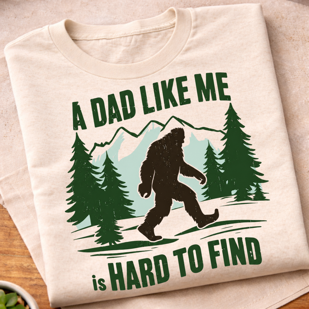 Retro Vintage Bigfoot Dad T-Shirt
