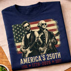 Abe & Washington 250th Anniversary T-Shirt