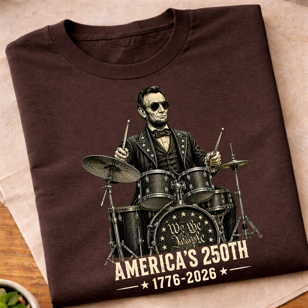 Abraham Lincoln Drummer America 250 T-Shirt