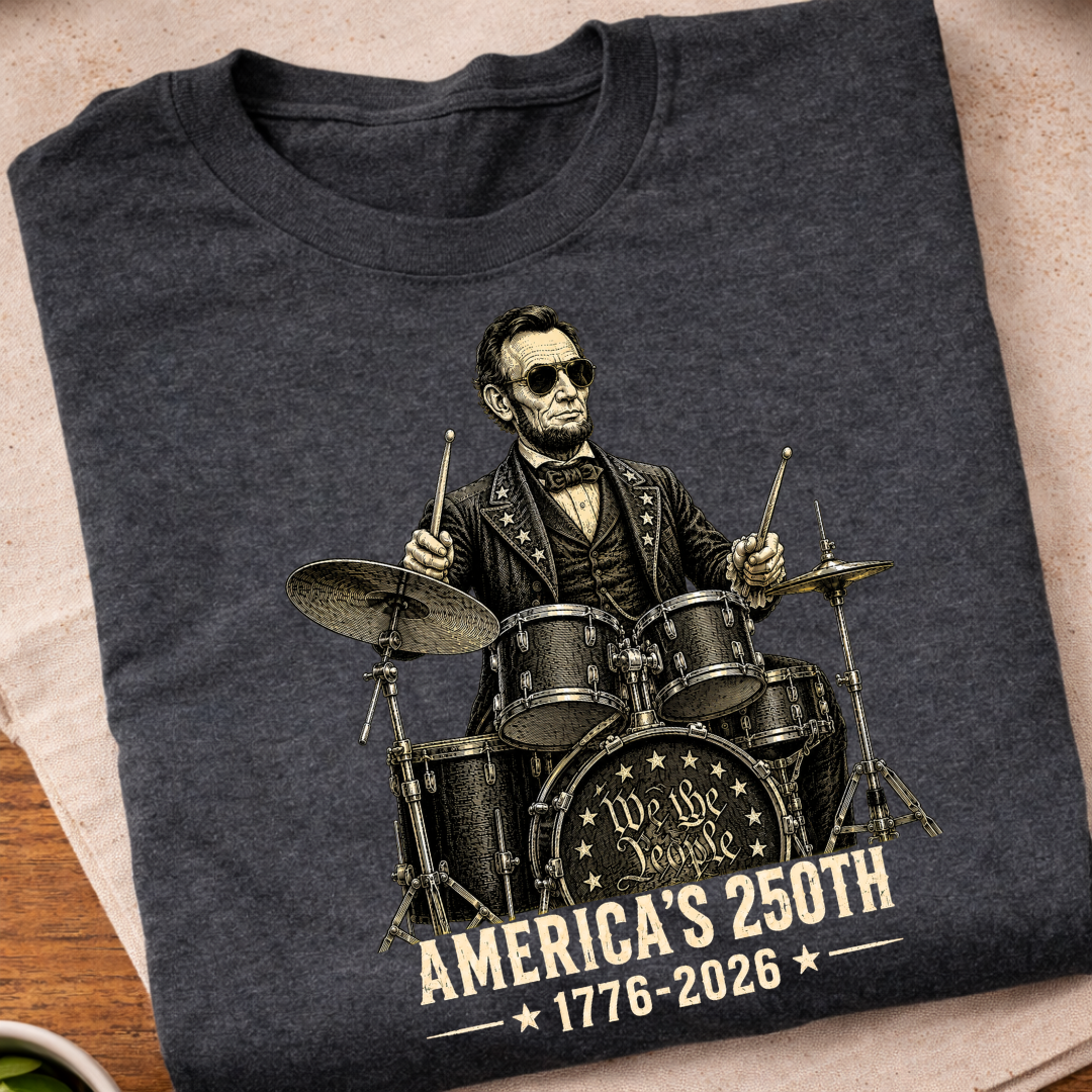 Abraham Lincoln Drummer America 250 T-Shirt