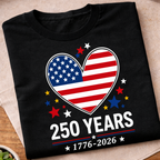 America 250 Heart T-Shirt