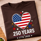 America 250 Heart T-Shirt