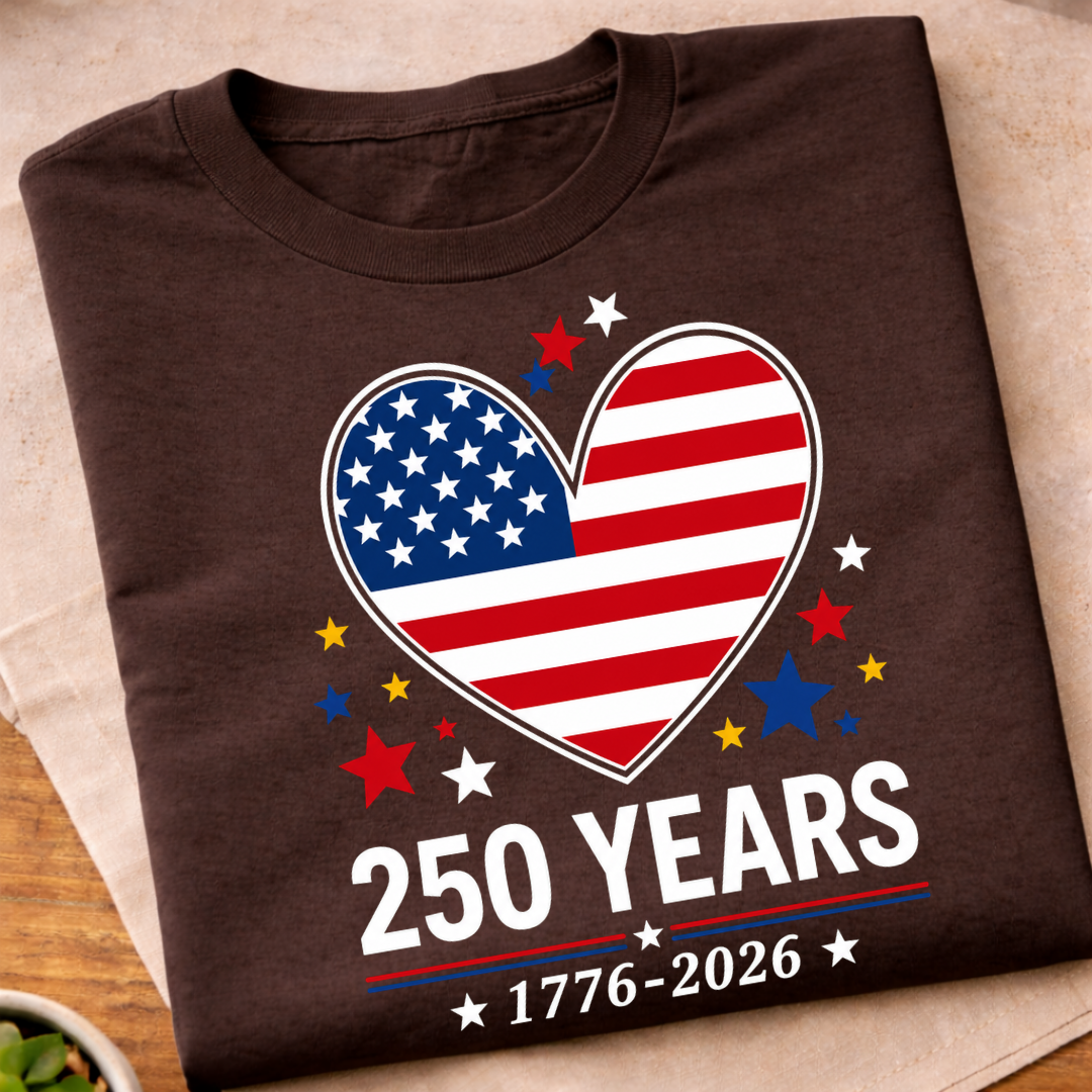 America 250 Heart T-Shirt