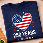 America 250 Heart T-Shirt