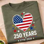 America 250 Heart T-Shirt