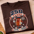 America 250 Years Hot Dog T-Shirt