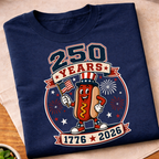 America 250 Years Hot Dog T-Shirt