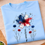 Floral USA 250th Anniversary T-Shirt
