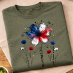 Floral USA 250th Anniversary T-Shirt