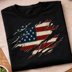 Vintage Distressed American Flag T-Shirt