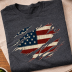 Vintage Distressed American Flag T-Shirt