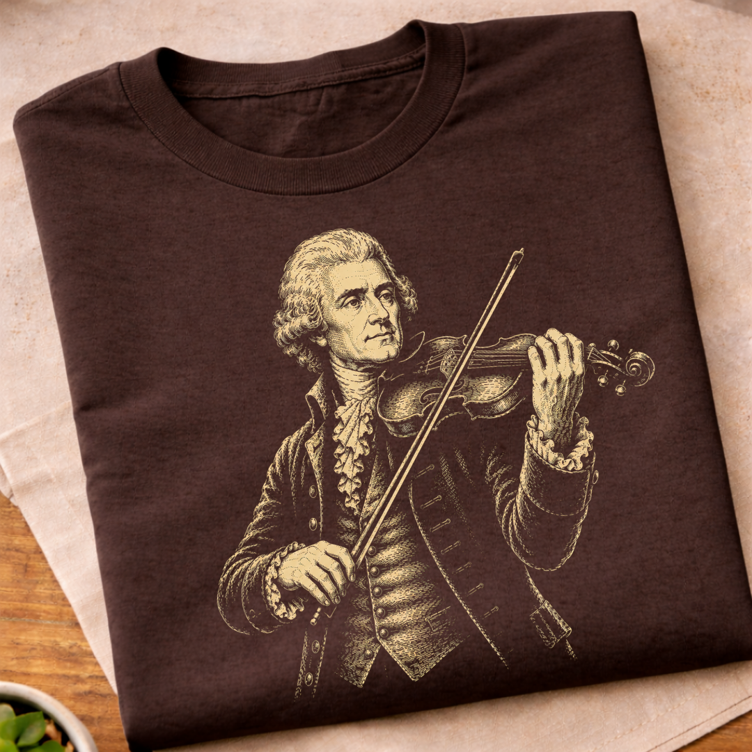 Thomas Jefferson Playing Violin T-Shirt