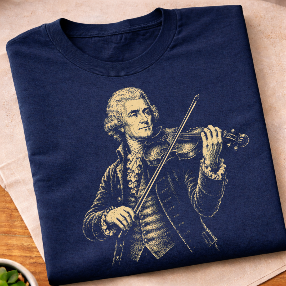 Thomas Jefferson Playing Violin T-Shirt