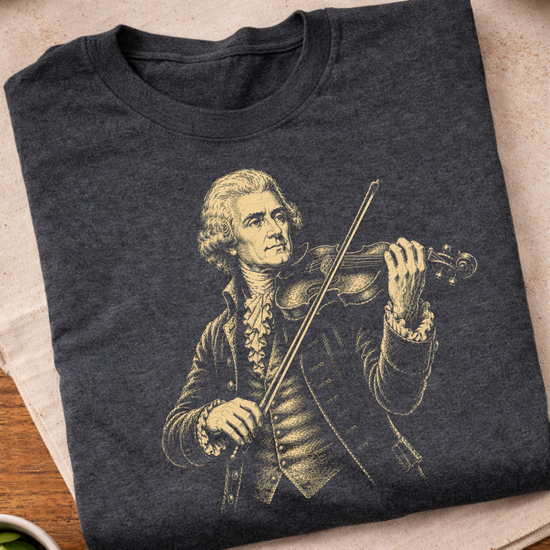 Thomas Jefferson Playing Violin T-Shirt