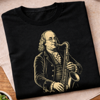 Benjamin Franklin Jazz Saxophone T-Shirt