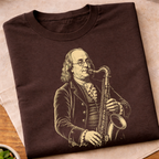 Benjamin Franklin Jazz Saxophone T-Shirt