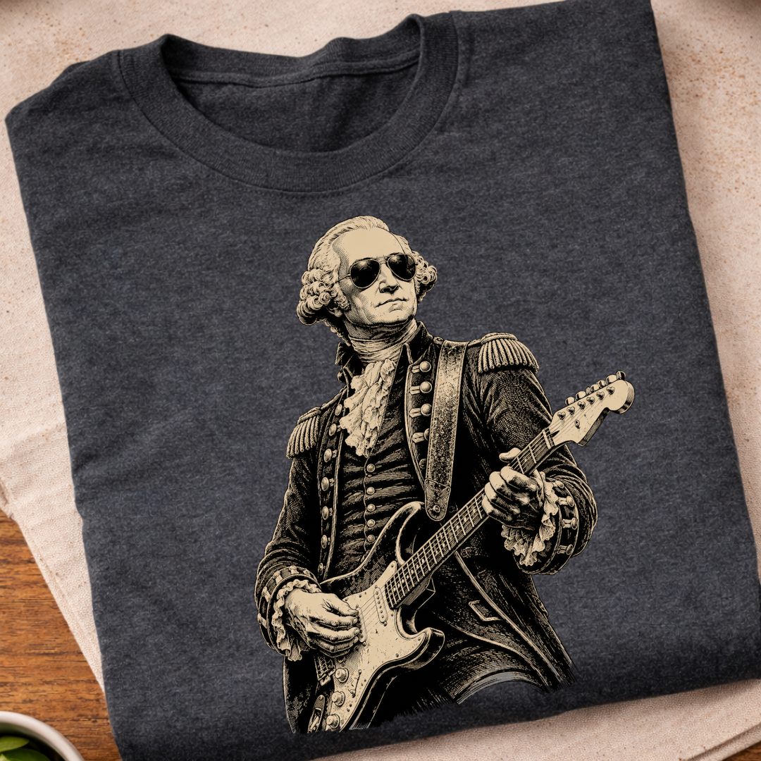 George Washington Playing Guitar T-Shirt