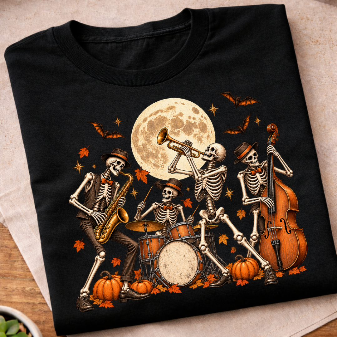 Skeleton Jazz Band T-Shirt
