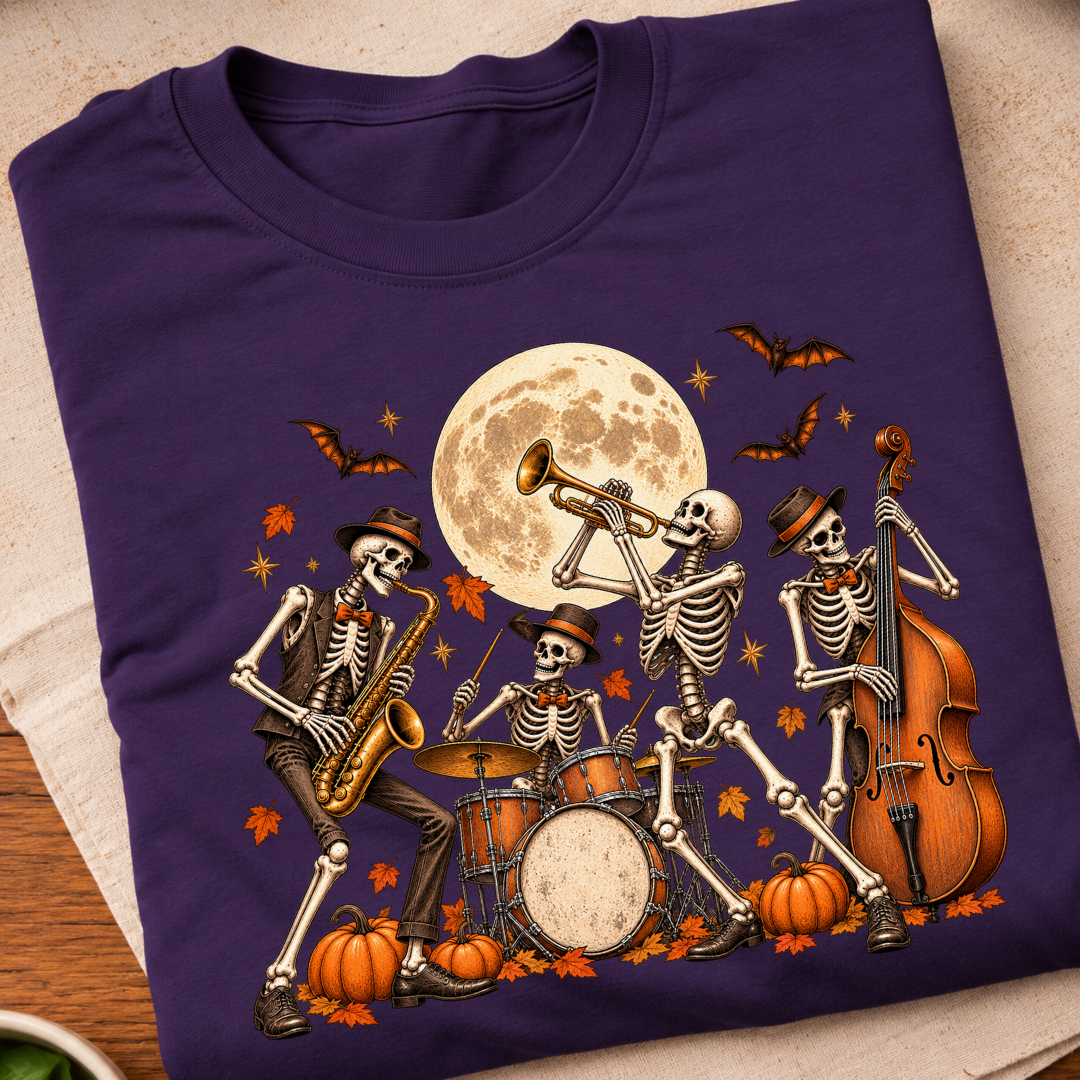 Skeleton Jazz Band T-Shirt