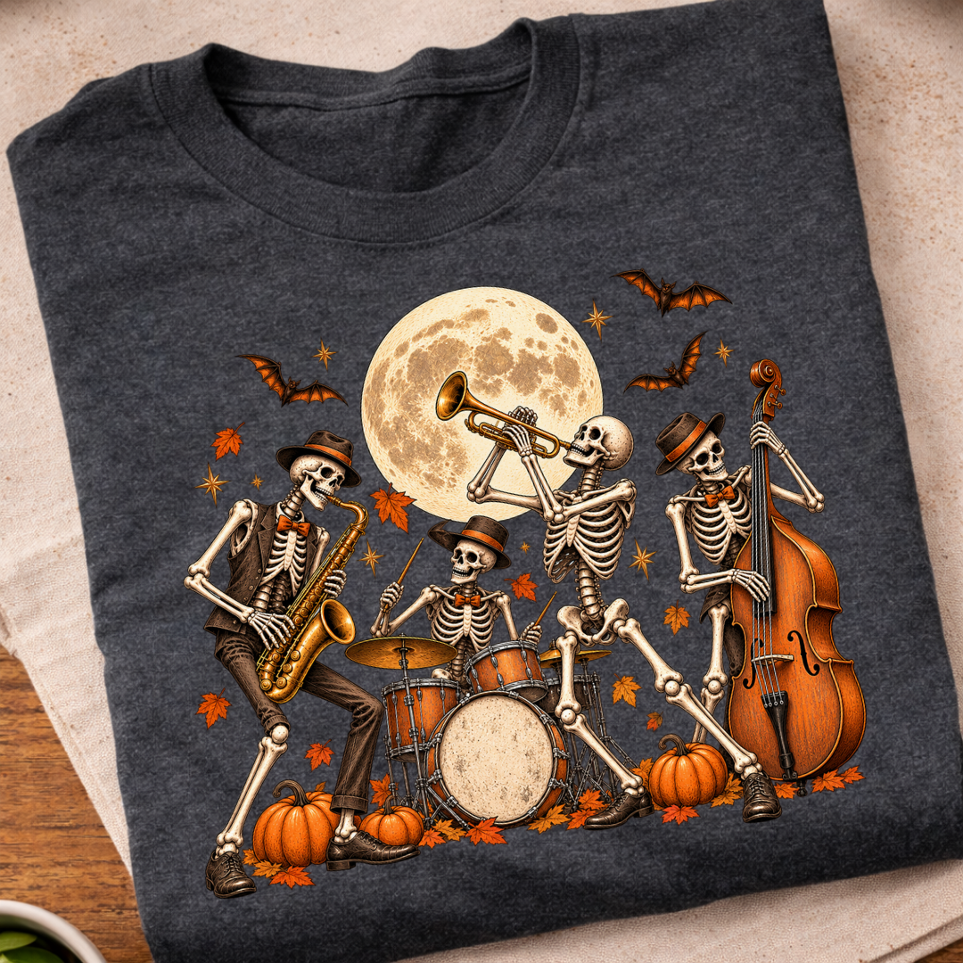 Skeleton Jazz Band T-Shirt