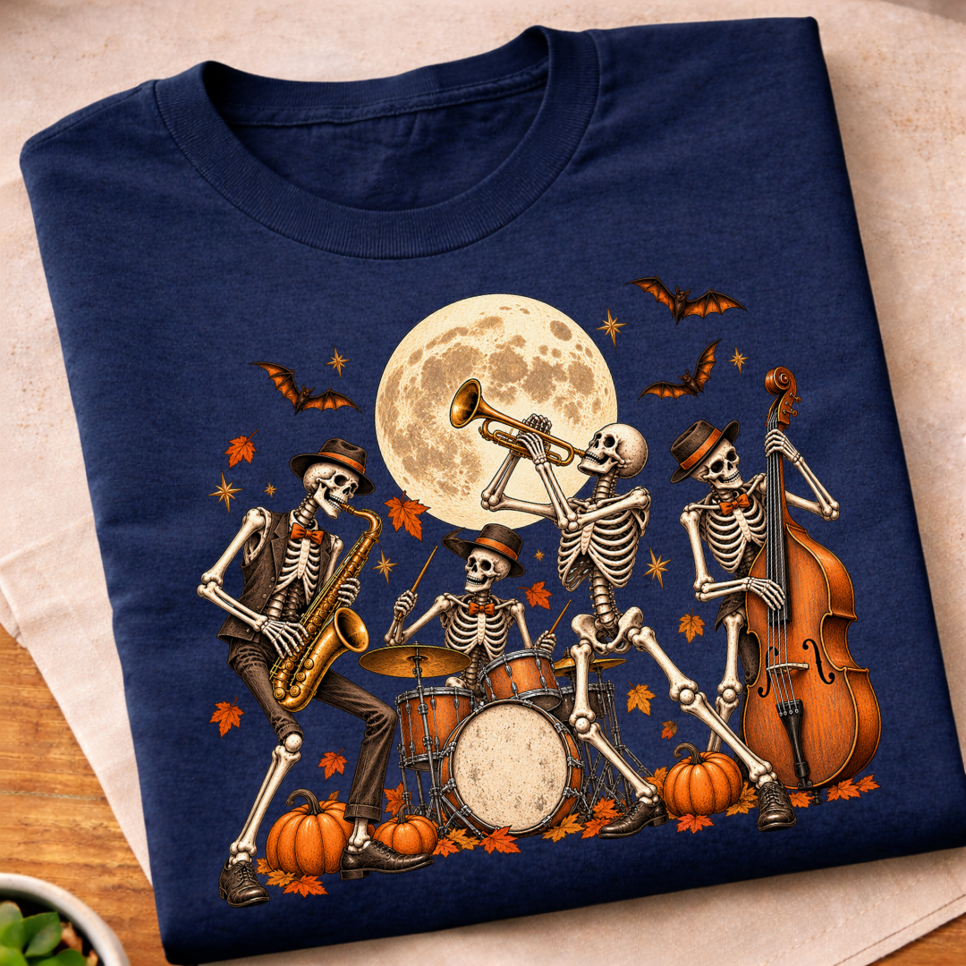Skeleton Jazz Band T-Shirt