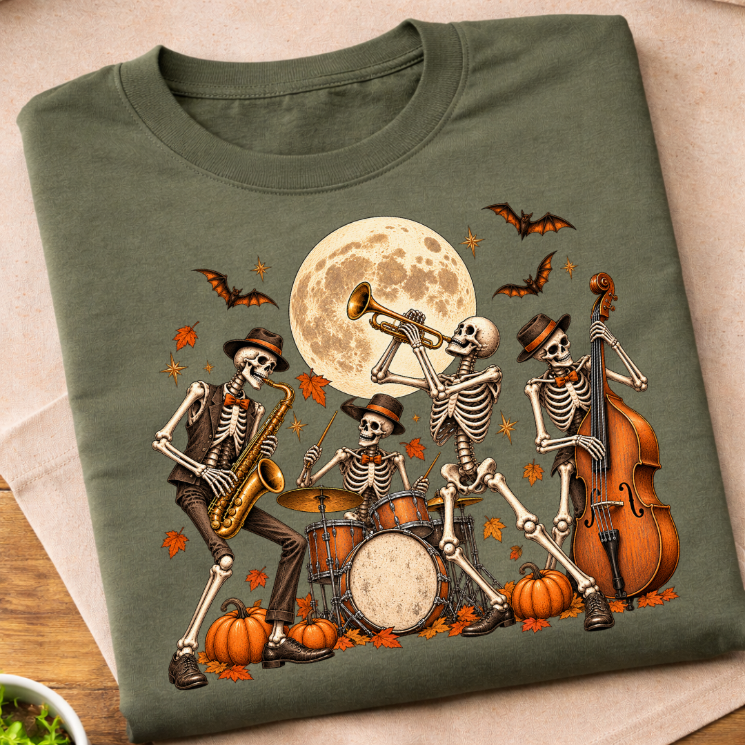 Skeleton Jazz Band T-Shirt