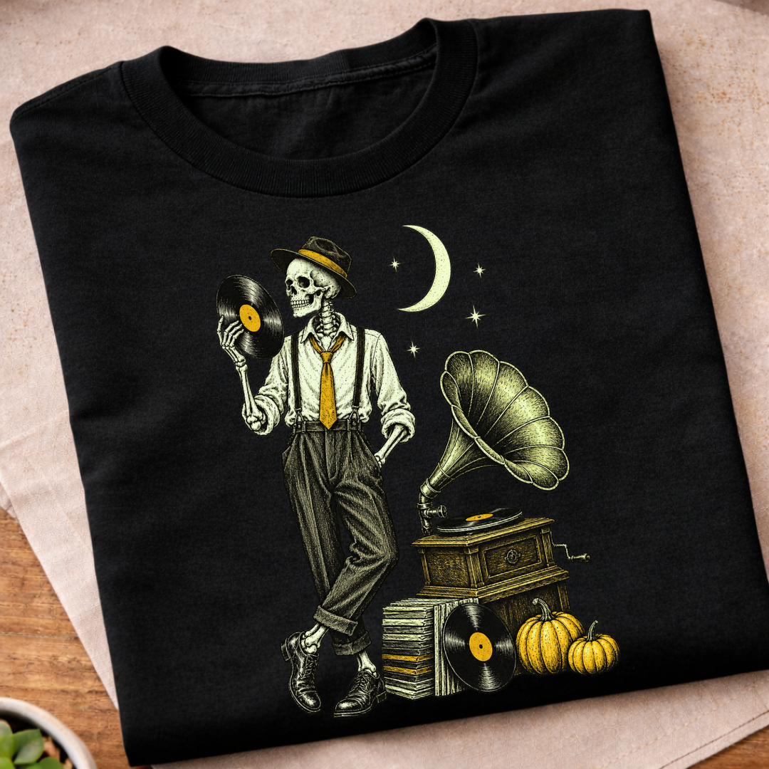Skeleton Vinyl T-Shirt
