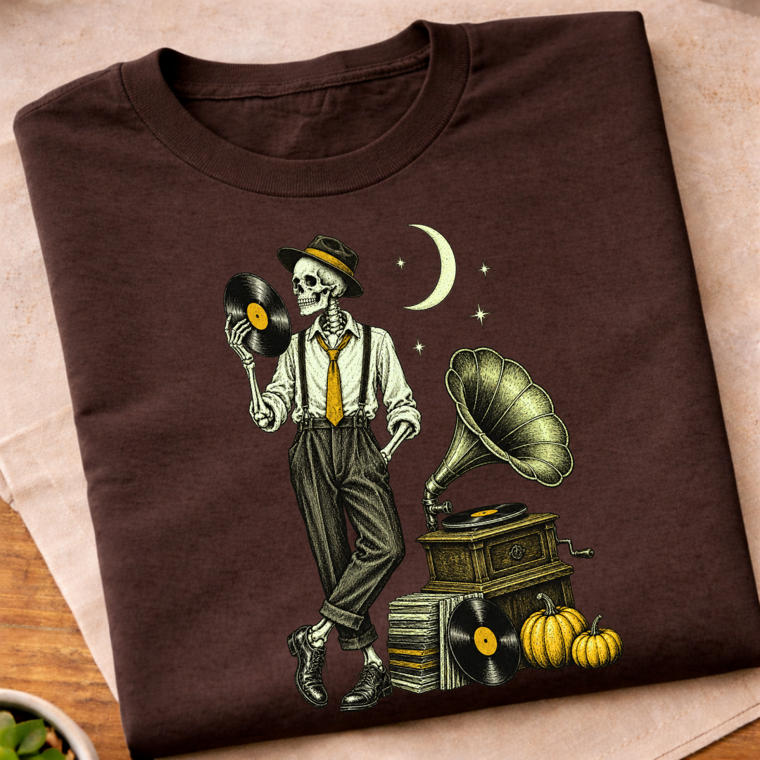 Skeleton Vinyl T-Shirt