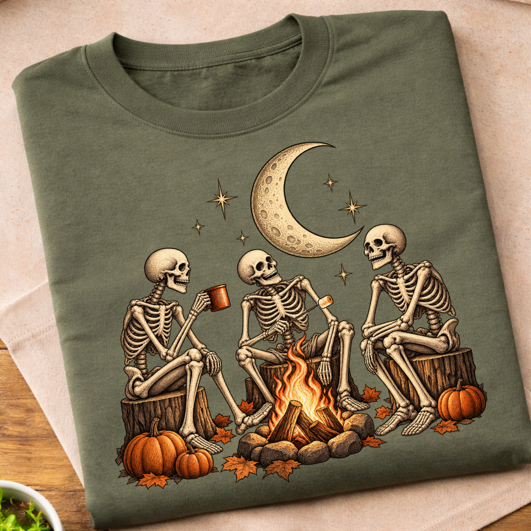 Skeletons Campfire T-Shirt