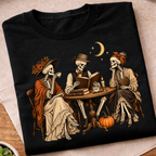 Book Club Skeleton T-Shirt