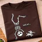 Dancing Skeleton Dog Humorous T-Shirt