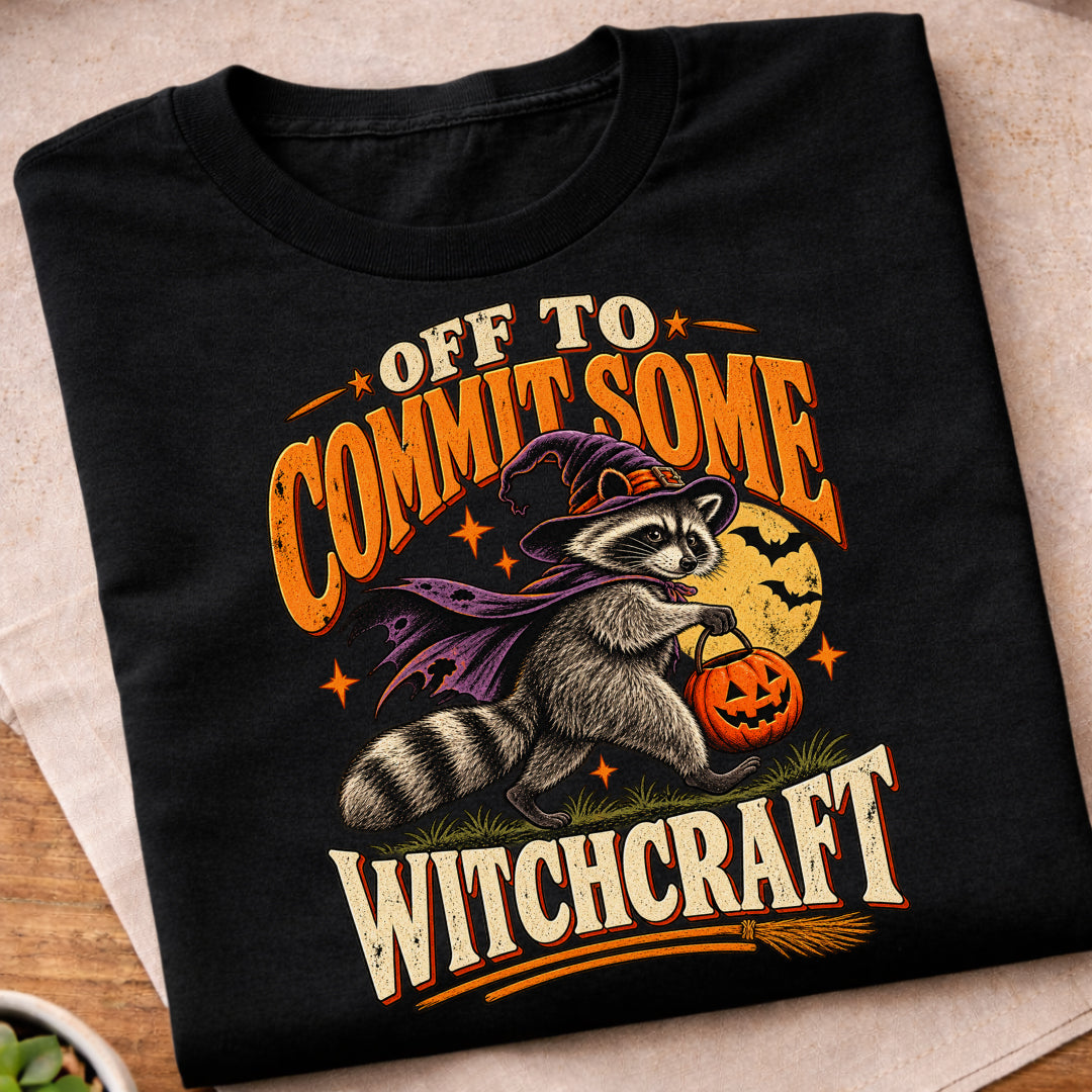 Halloween Witchcraft Warning T-Shirt