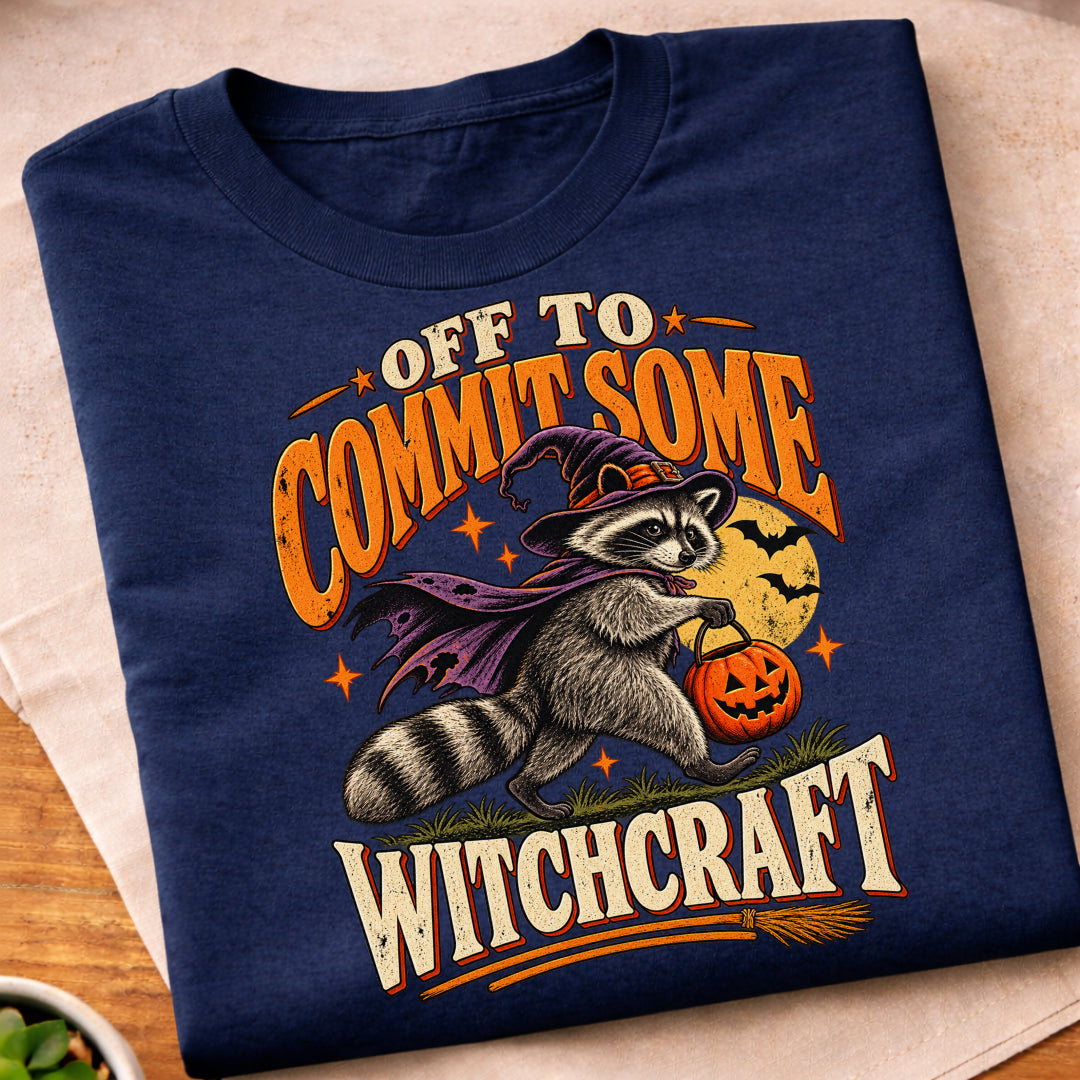 Halloween Witchcraft Warning T-Shirt