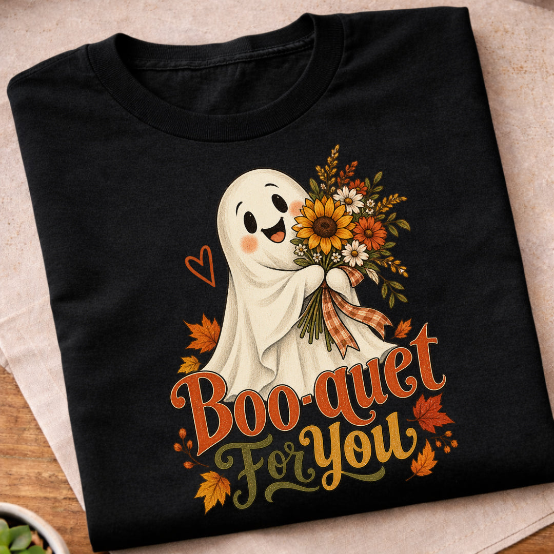 Boo-Quet Ghost Flowers T-Shirt