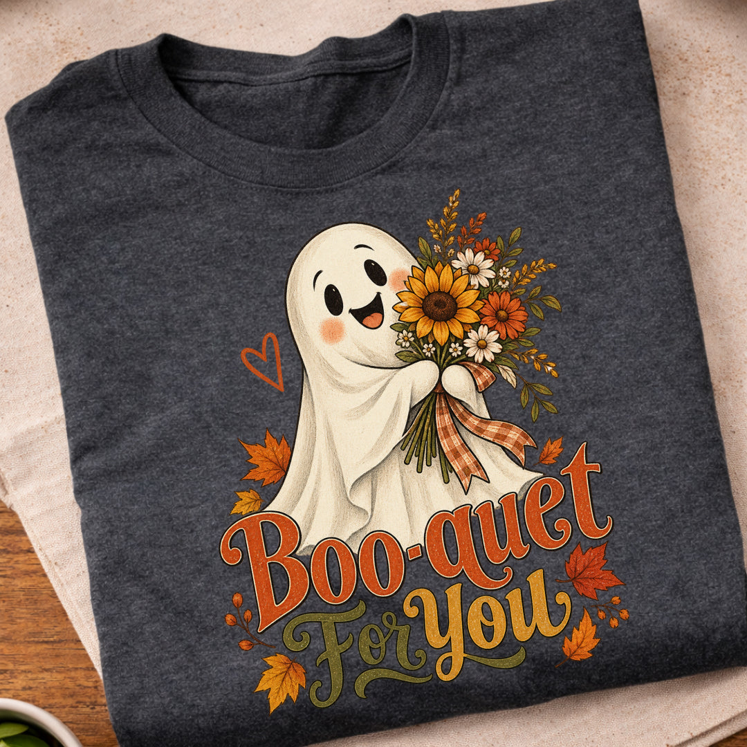 Boo-Quet Ghost Flowers T-Shirt