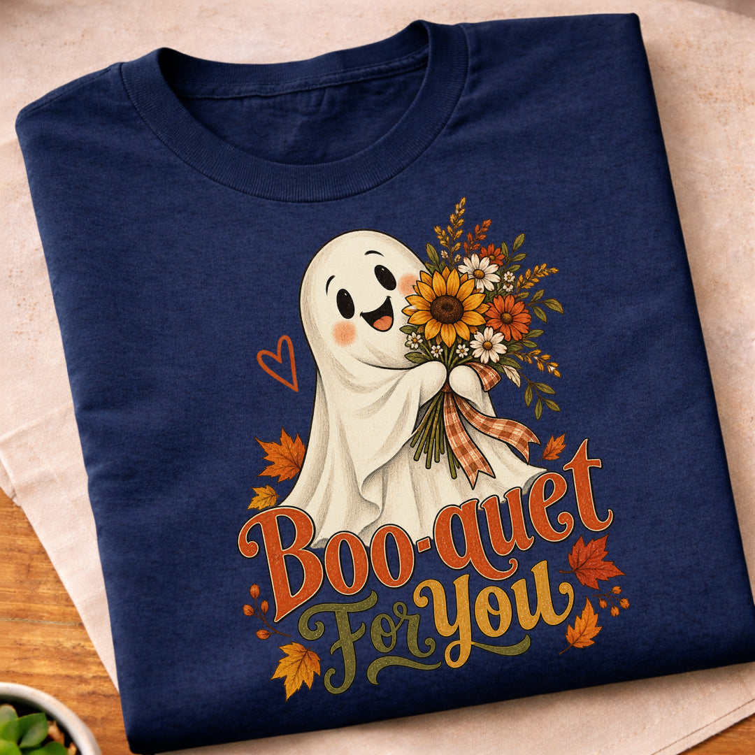 Boo-Quet Ghost Flowers T-Shirt