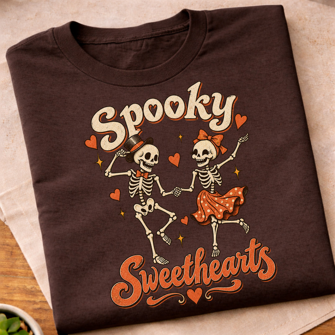 Spooky Skeleton Sweethearts T-Shirt