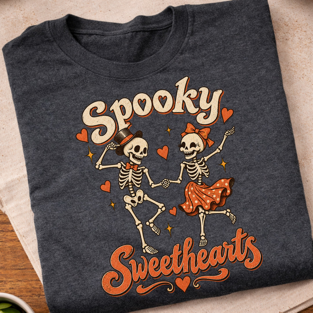 Spooky Skeleton Sweethearts T-Shirt