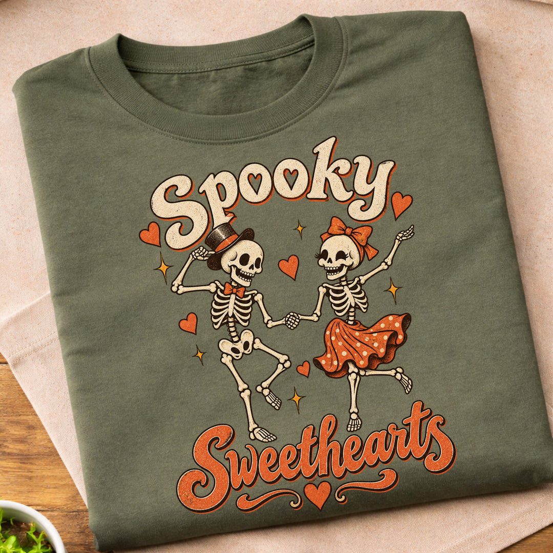 Spooky Skeleton Sweethearts T-Shirt