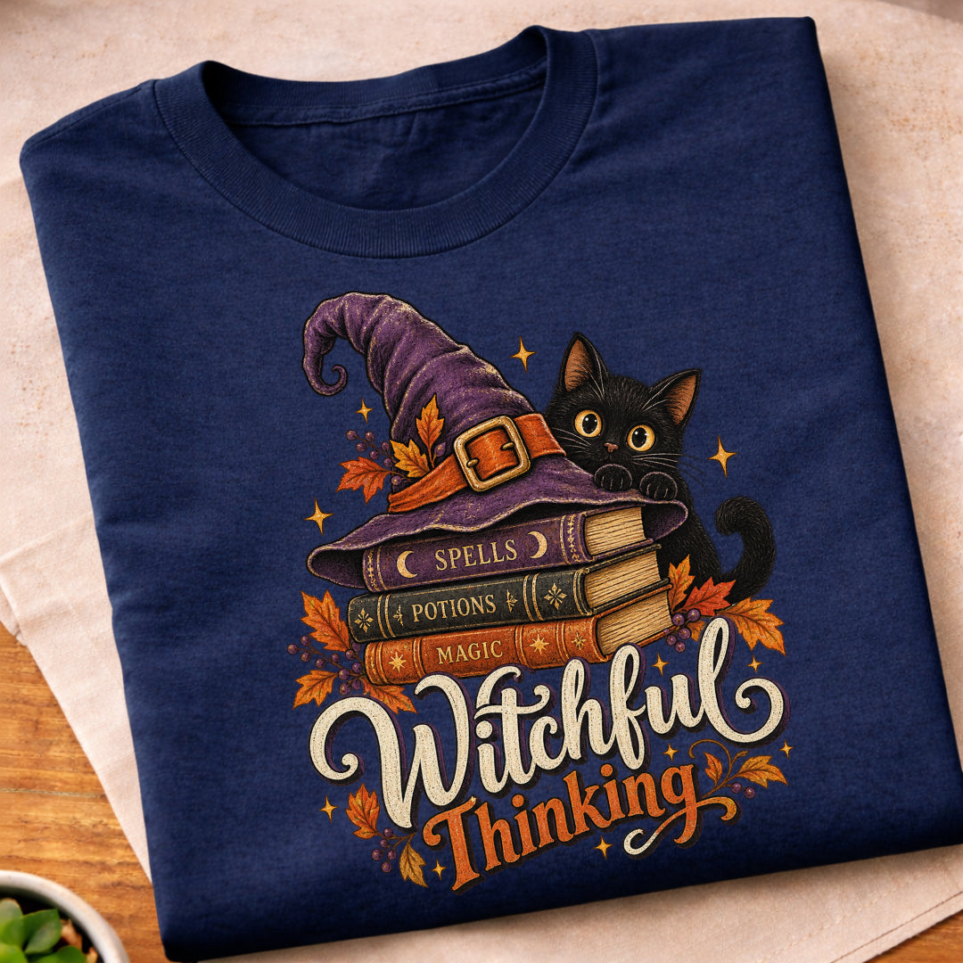 Witchful Thinking Black Cat T-Shirt