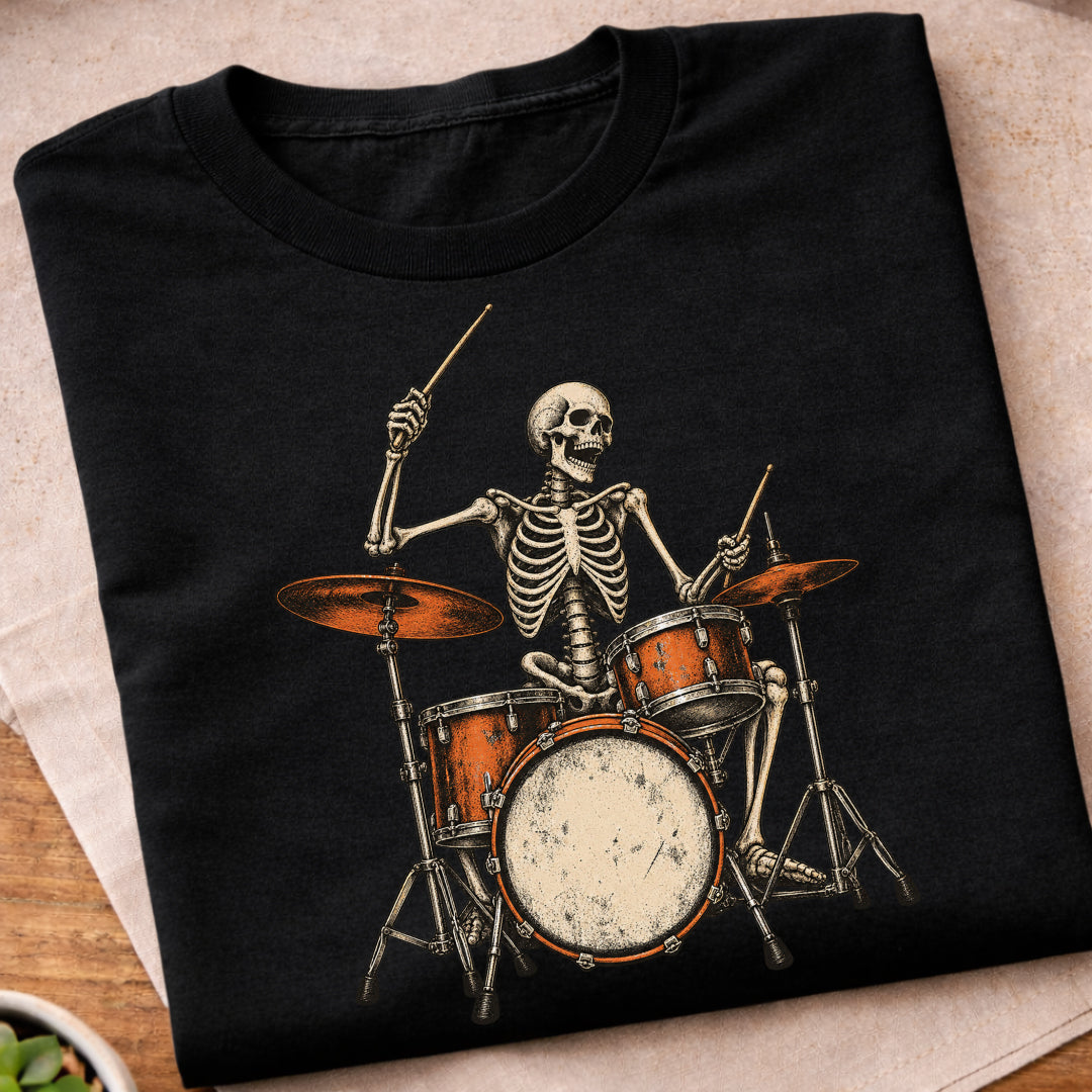 Skeleton Drum Kit T-Shirt