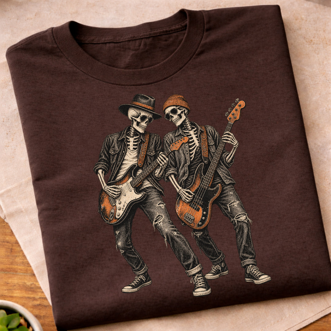 Skeleton Rock Band T-Shirt