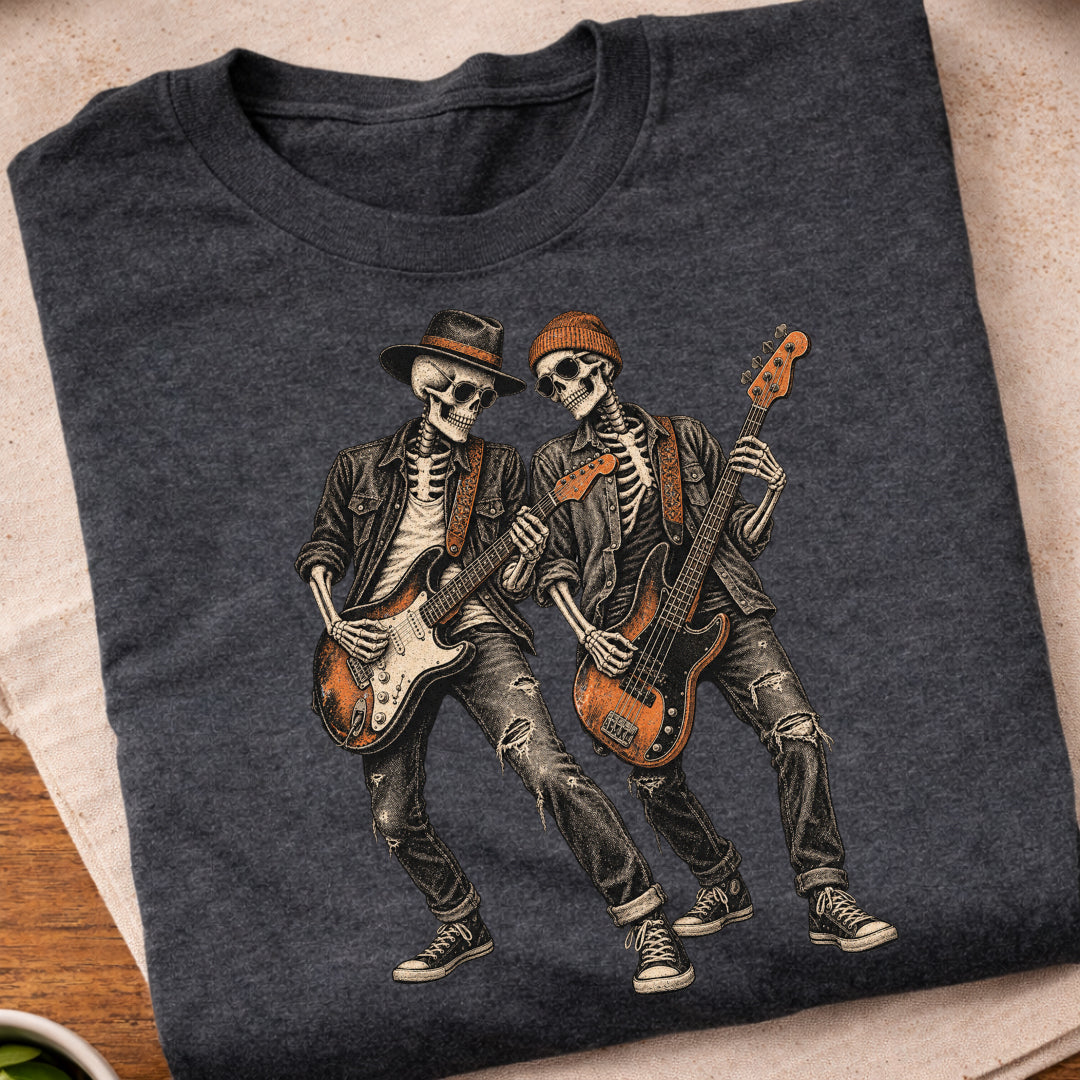 Skeleton Rock Band T-Shirt